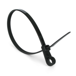 Стяжка кабельная с кольцом 4,2х220 черная