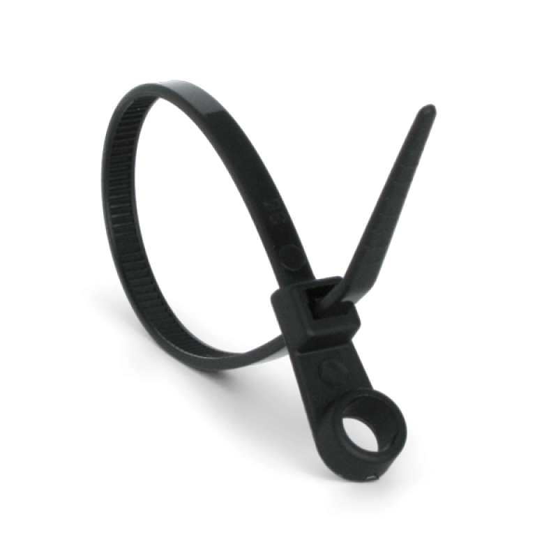 Стяжка кабельная с кольцом 3,6х110 черная