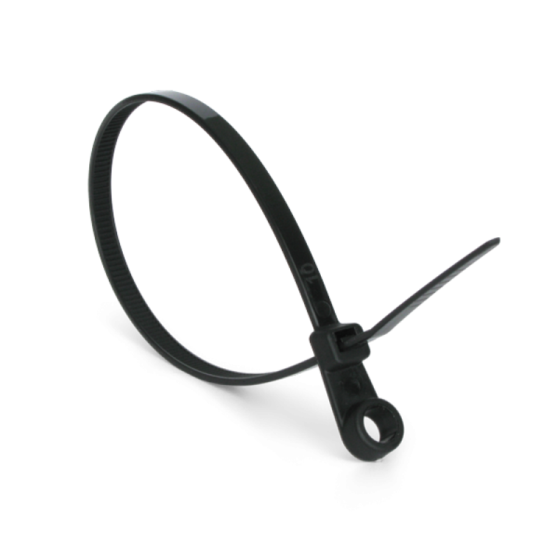 Стяжка кабельная с кольцом 3,6х150 черная