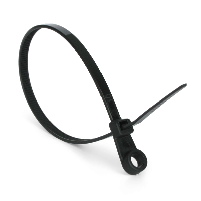 Стяжка кабельная с кольцом 4,2х220 черная